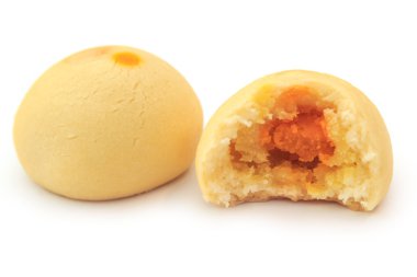 Beyaz arka plan üzerinde Tay tatlı mochi