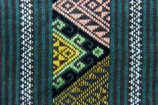 Textura de tecido tailandês — Fotografia de Stock