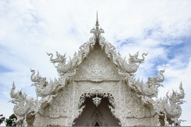 WAT Rong Khun, Chiang Rai, Kuzey Tayland tapınakta beyaz