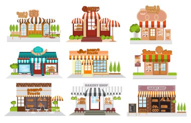 Cafe, Restoran, pastane Dükkanı, pizza kafe, coffee.vector