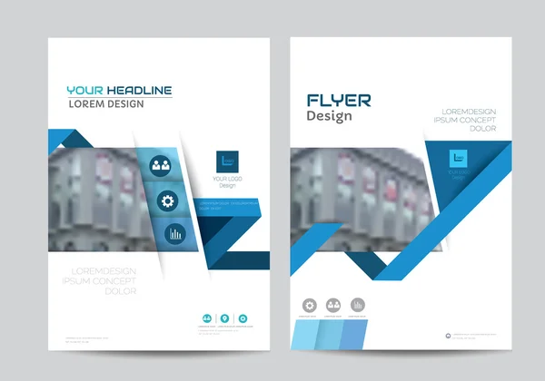 Folleto corporativo folleto diseño plantilla de diseño en A4 size.vector — Archivo Imágenes Vectoriales