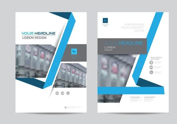 Brochure aziendale modello di layout di design volantino in formato A4 size.vector — Vettoriale Stock