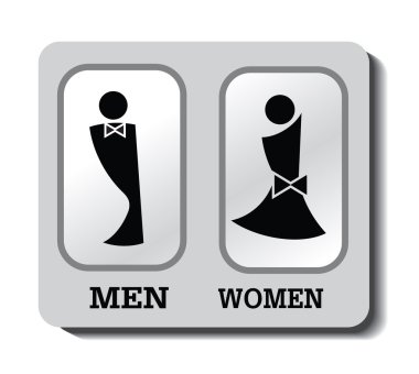 Tuvalet işareti vektör