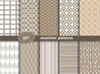 Set seamless modeli retro