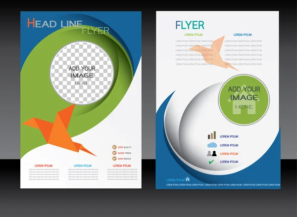 Business flyer, brochure vector template.vector illustration — Stock Vector