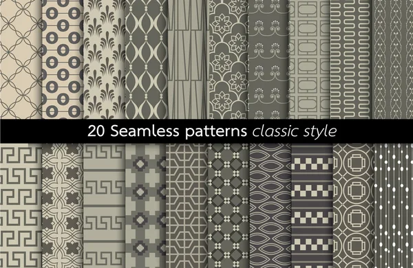 Geometrik sorunsuz Patterns.vector — Stok Vektör