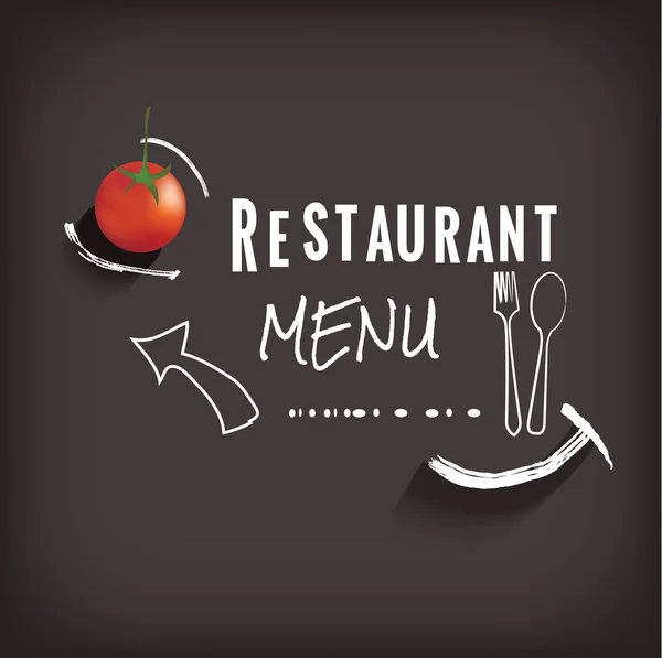 레스토랑 메뉴 design.vector 그림 — 스톡 벡터