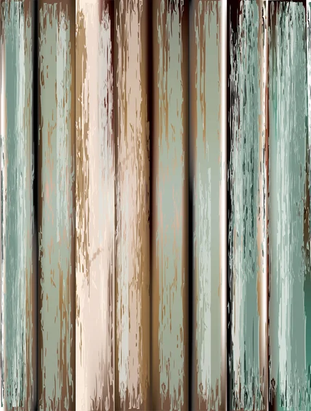 Vecchi pannelli in legno grunge utilizzati come sfondo. Illustrazione vettoriale — Vettoriale Stock