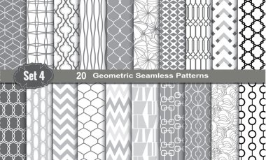 Geometrik dikişsiz desenler.