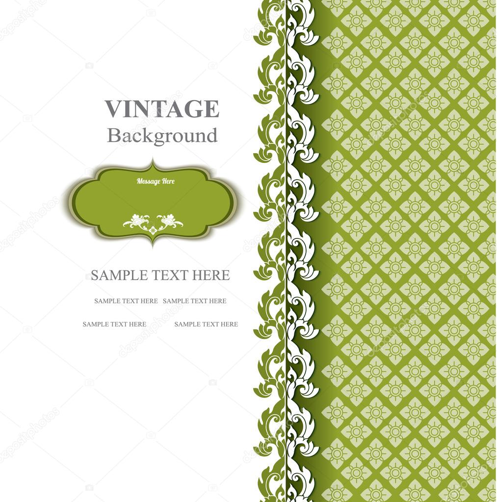 Vintage background, thai design. thai pattern vector