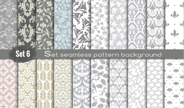 Vector damask seamless pattern background — Stock Vector