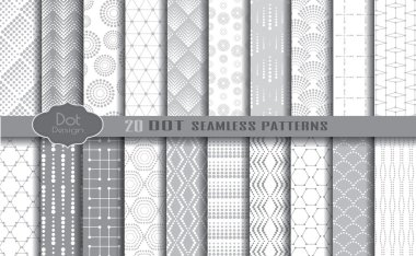 dot seamless patterns clipart
