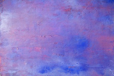 Leylak, mavi, beyaz arkaplanda desenli boyalar. Boşluğu kopyala