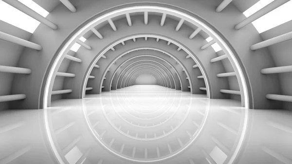 Modern mimari arka plan fütüristik iç