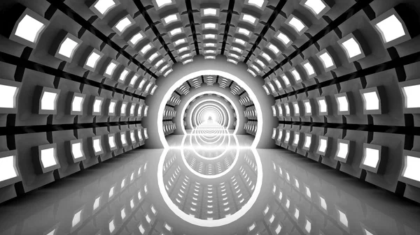 Modern mimari arka plan fütüristik iç