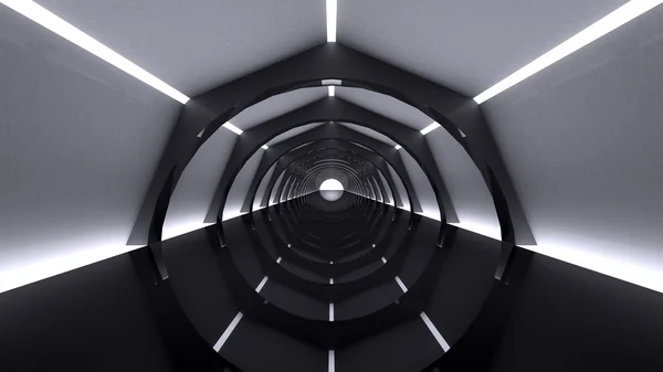 Modern mimari arka plan fütüristik iç