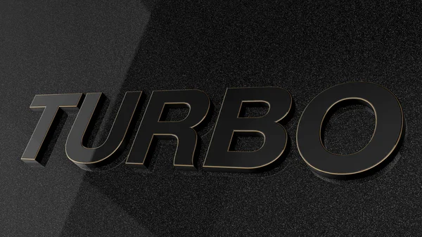 Turbo araba yazdırma işaret, etiket, rozet, amblem veya tasarım öğesinde.