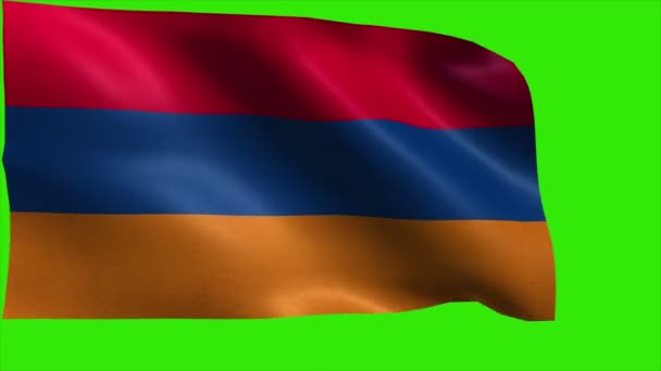 Republik Armenien, Flagge Armeniens - Schleife — Stockvideo