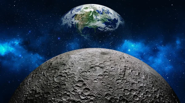 Seyyare yerküre evren veya alan, dünya ve bir bulutsu bulutlar galakside.