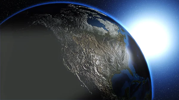 Seyyare yerküre evren veya alan, dünya ve bir bulutsu bulutlar galakside.