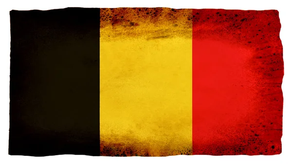 Belga, belga lobogó zászló festett papír az anyagminőség — Stock Fotó
