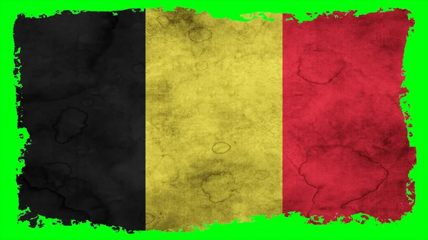 Flag of Belgium, Belgium flag painted on paper texture — Stock Photo, Image