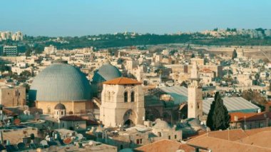 Eski Kudüs 'ün panoramik manzarası