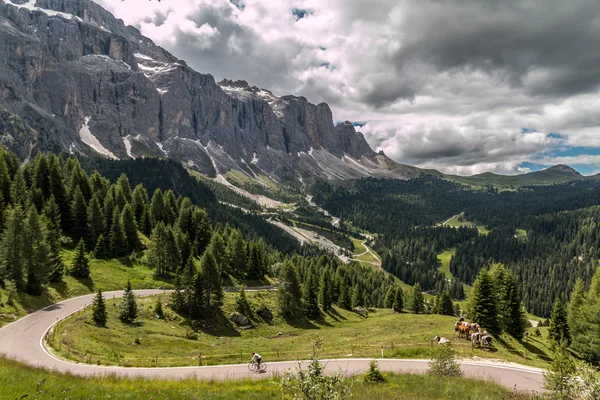 Cesta Dolomites — Stock fotografie