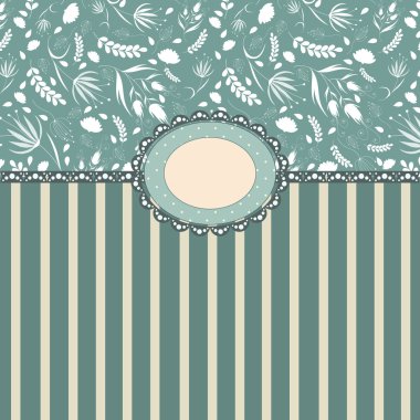 Vintage mavi çerçeve