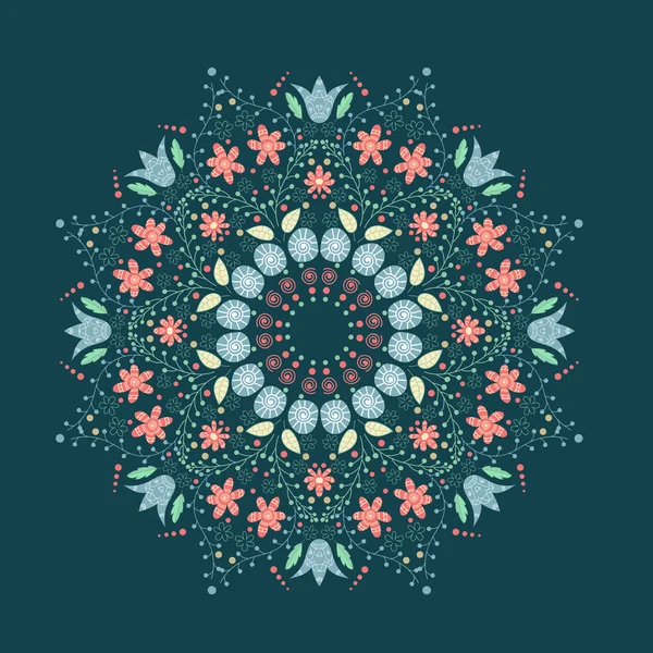Mandala rétro — Image vectorielle