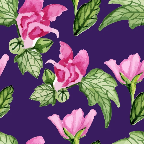 Padrão Violeta Floral — Vetor de Stock