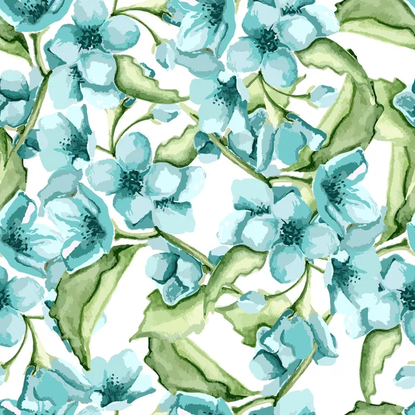 Květy modré květy — Stockový vektor