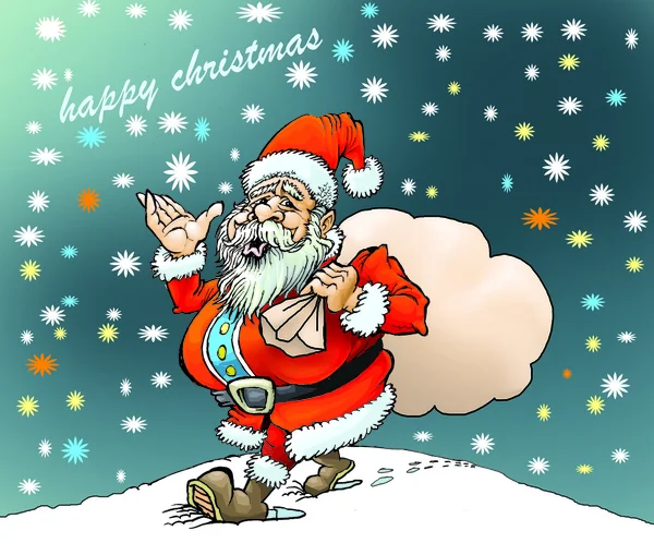 Santa přinášejících dary — Stock fotografie