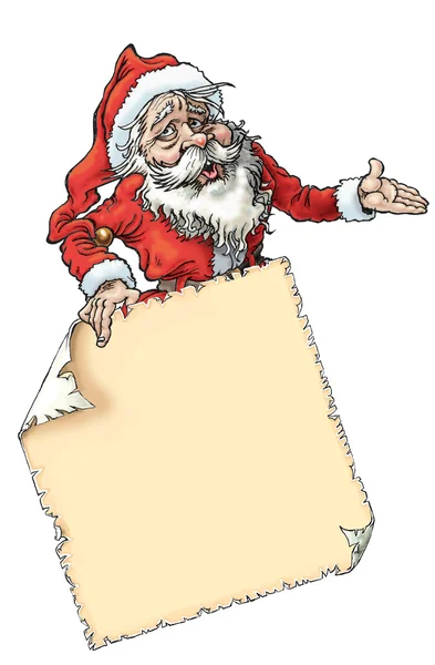 Noel Baba sayfa — Stok fotoğraf