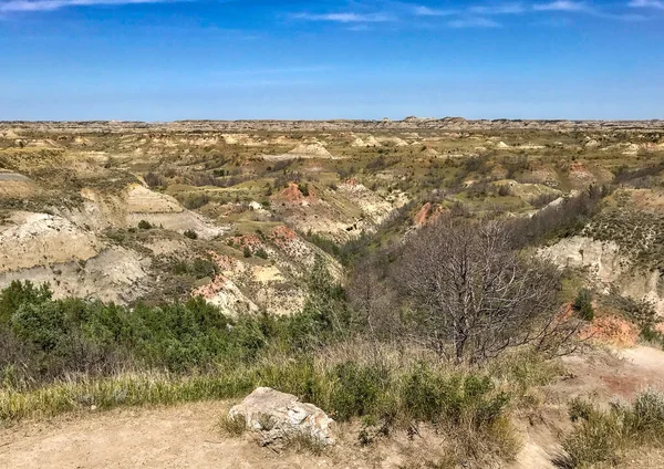 Άποψη Της Βόρειας Ντακότα Badlands Στο Εθνικό Πάρκο Theodore Roosevelt — Φωτογραφία Αρχείου