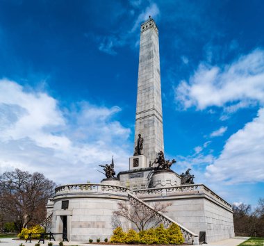 Oak Ridge Mezarlığı 'ndaki Lincoln Mezarı Springfield, Illinois