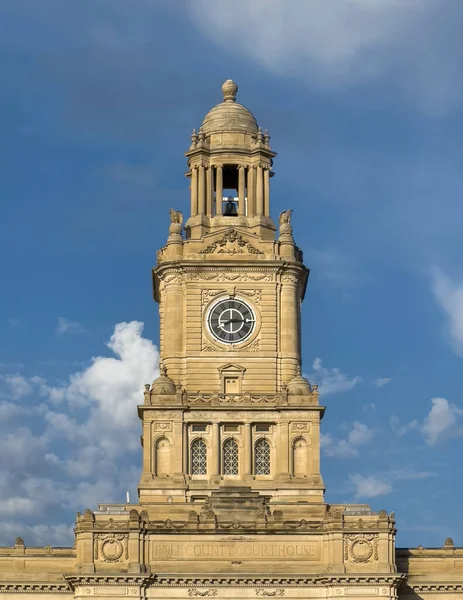 Klokkentoren Van Het Polk County Gerechtsgebouw Des Moines — Stockfoto