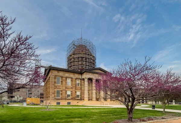Antiguo Capitolio Del Estado Illinois Andamios Springfield Illinois — Foto de Stock