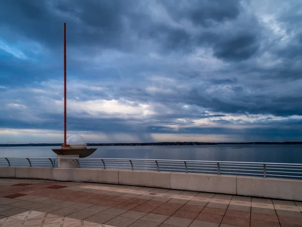 View Lake Monona Monona Terrace Community Convention Center Madison Wisconsin — Stock Photo, Image