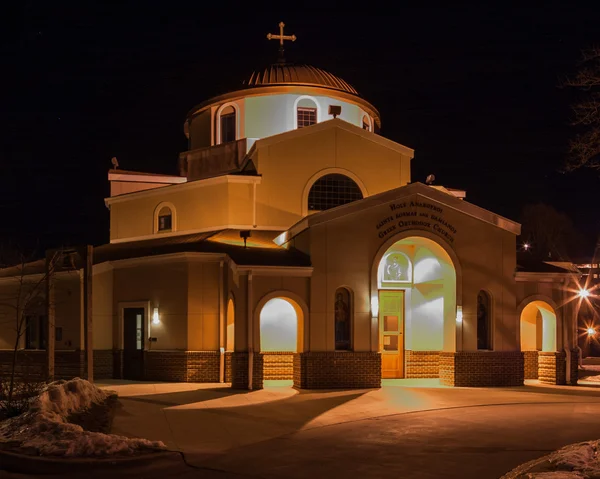 Sv Kosmas a Damianos řecká ortodoxní církev — Stock fotografie