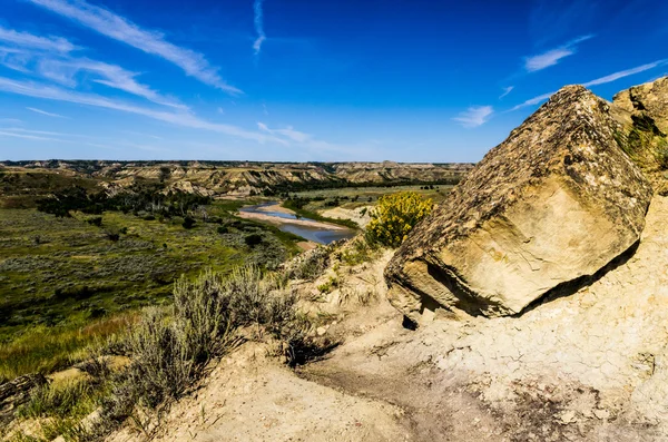 The Little Missouri River Valley — Stock Photo, Image