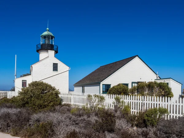 Starý maják point loma — Stock fotografie