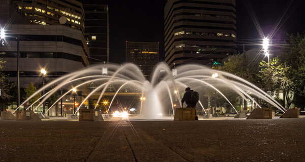 Fountain at Tom McCall Waterfront Park