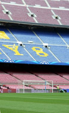 Camp Nou Barcelona görünümünü Fc Barcelona önemli bir maçtan önce 
