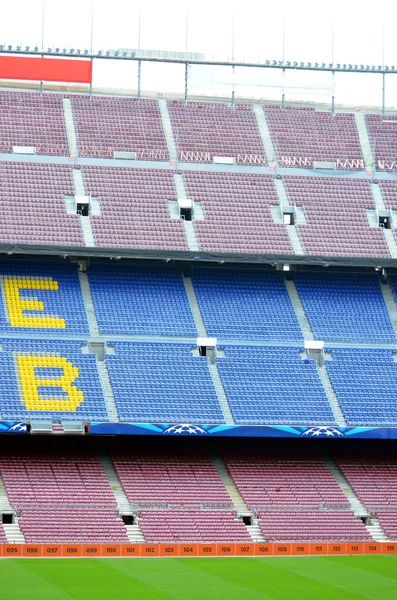 Camp Nou Barcelona görünümünü Fc Barcelona önemli bir maçtan önce — Stok fotoğraf