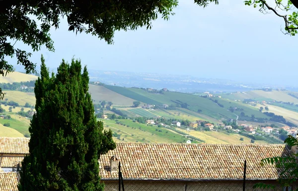 Panorama von fermo — Stockfoto