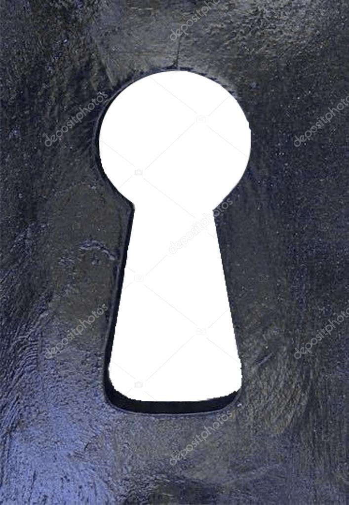 keyhole blue that looks into the void