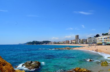 Lloret de Mar plajı (Costa Brava, İspanya)