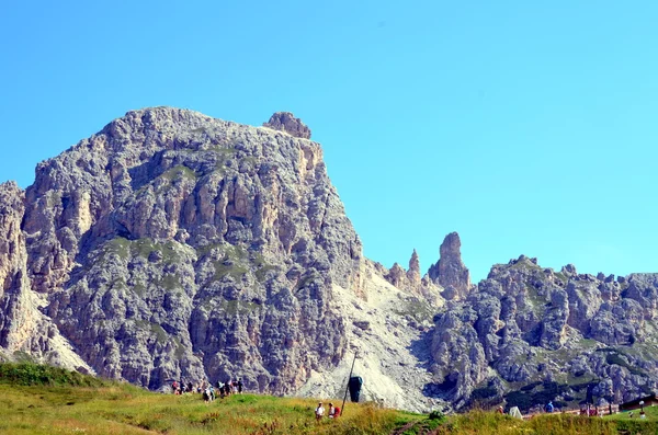 Gardena Pass dolomiti unesco — Stockfoto