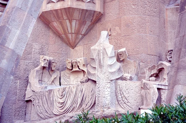 Detalhes arquitetônicos da Sagrada Família Barcelona — Fotografia de Stock